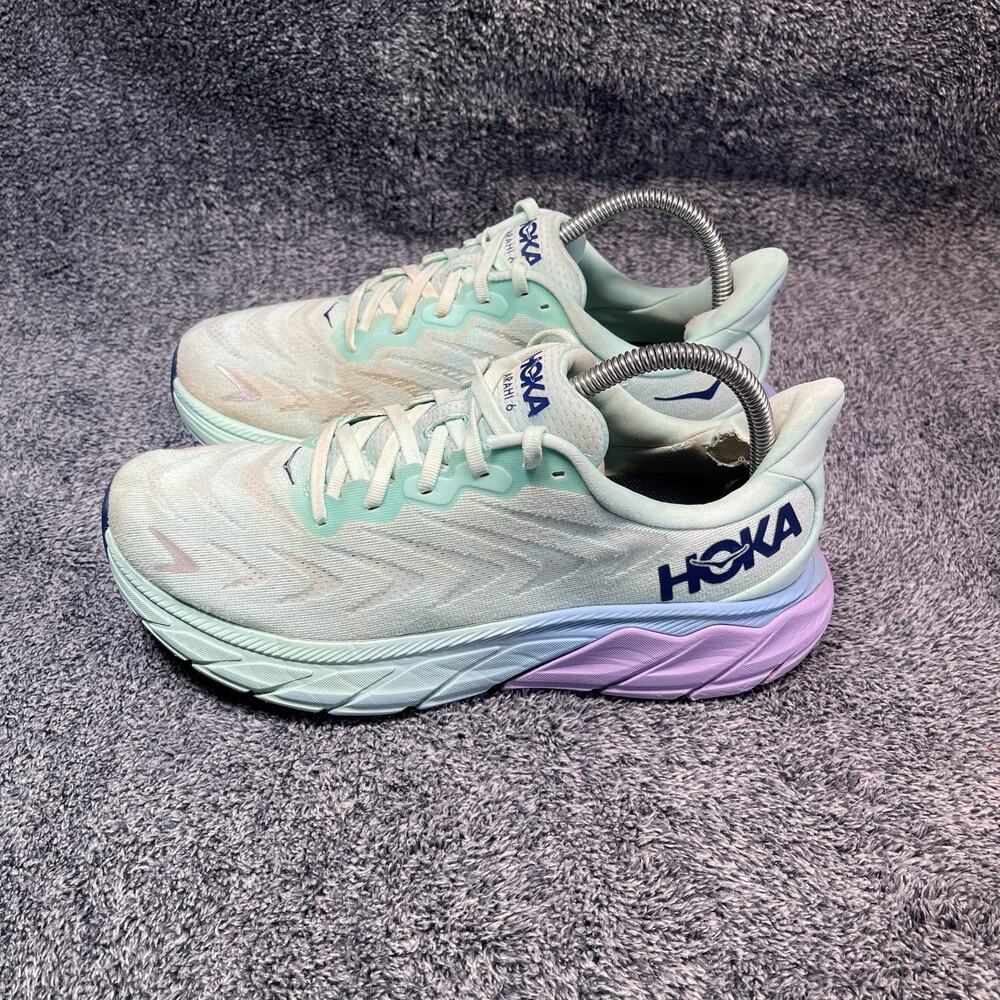 Hoka One One Arahi 6 Purple Blue Running Shoes Size 9 Women’s